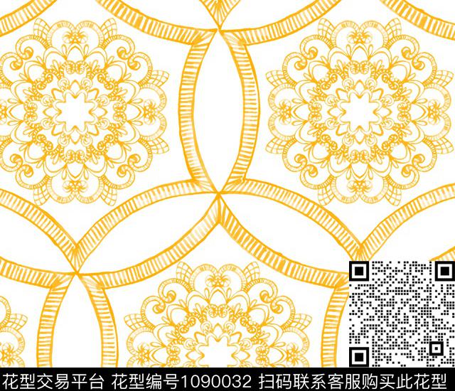 2018-06-17--04c.jpg - 1090032 - 简欧 几何 简约 - 传统印花花型 － 床品花型设计 － 瓦栏
