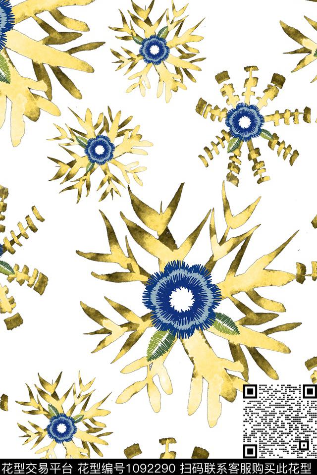 a-19.jpg - 1092290 - 数码花型 定位花 抽象 - 传统印花花型 － 女装花型设计 － 瓦栏