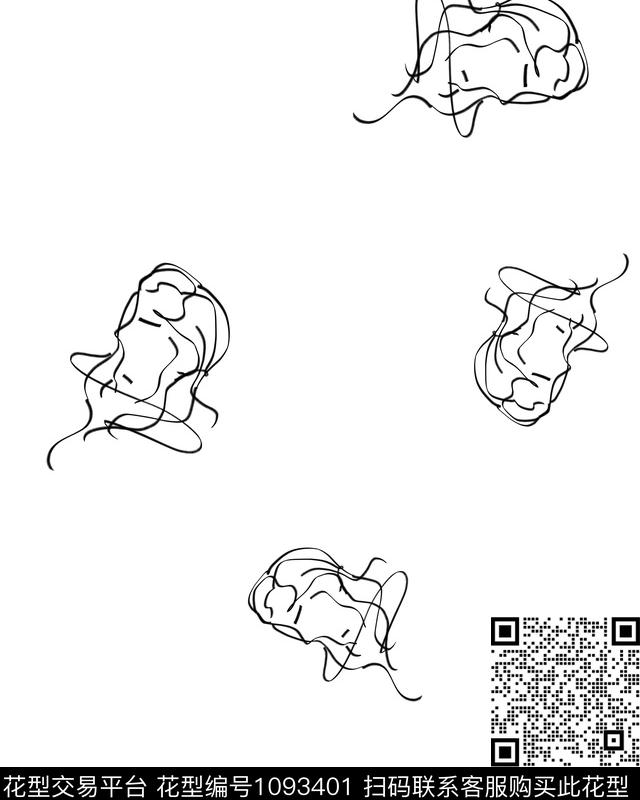 几何大牌风欧美传统印花花型下载（图片编号: 1093401） - 瓦栏（Walan）