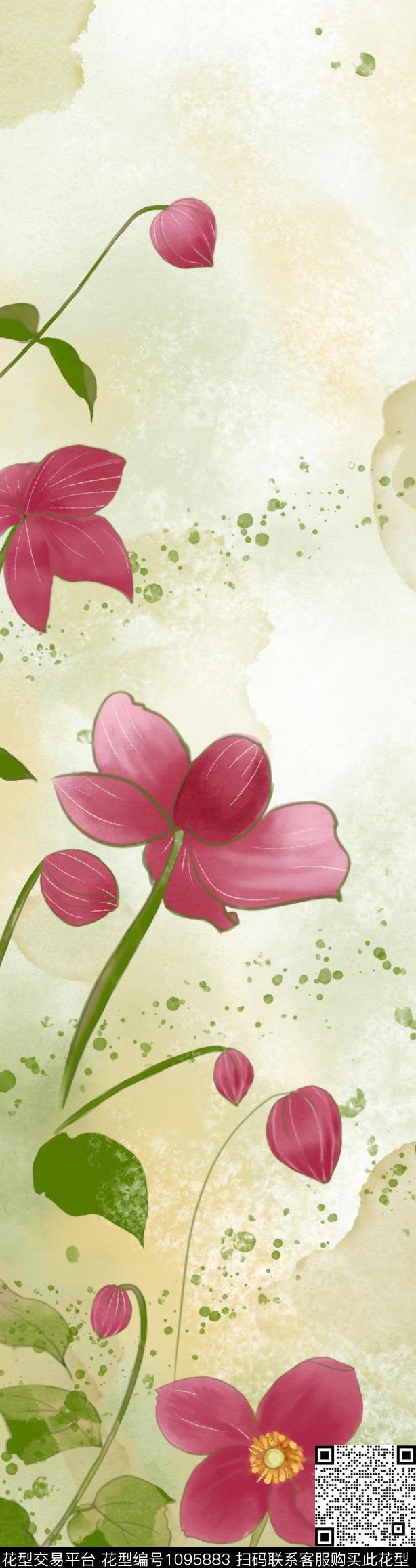 cupu.jpg - 1095883 - 创意 虞美人 花卉 - 数码印花花型 － 礼品花型设计 － 瓦栏