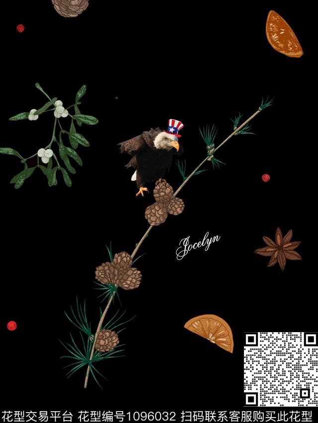 创意花卉动物数码印花花型下载（图片编号: 1096032） - 瓦栏（Walan）