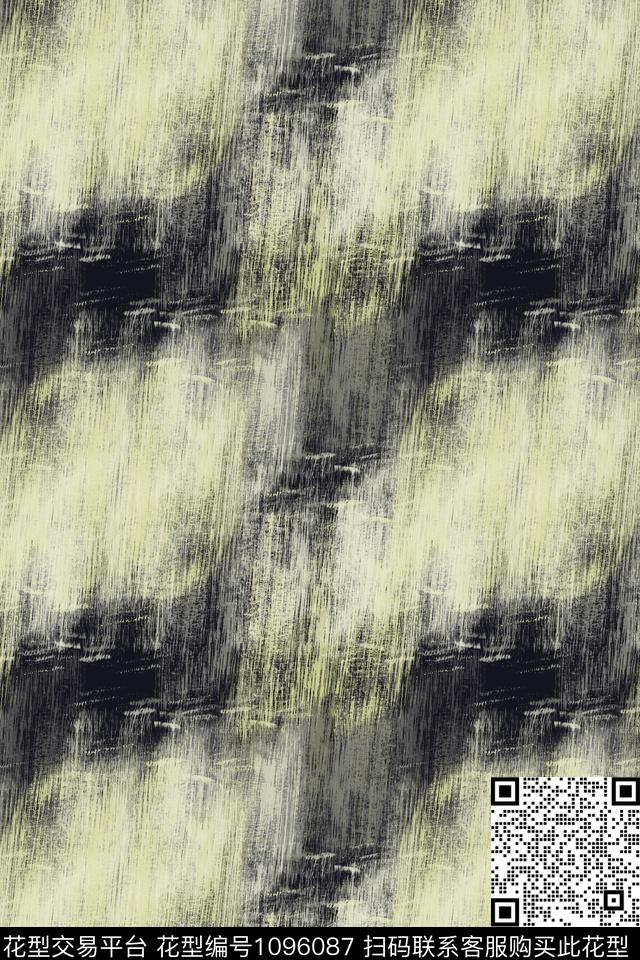抽象迷彩手绘涂鸦图案数码印花花型下载（图片编号: 1096087） - 瓦栏（Walan）
