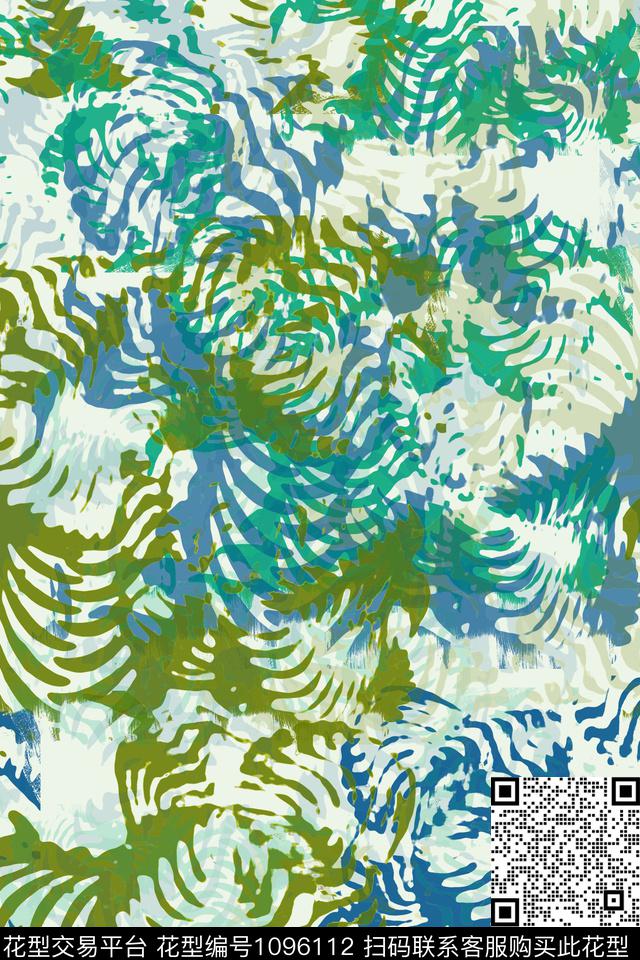 180712-径庭迷彩-5-00.jpg - 1096112 - 迷彩图案 径庭迷彩 绿植树叶 - 数码印花花型 － 男装花型设计 － 瓦栏