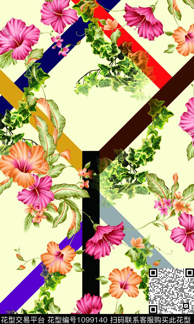40.jpg - 1099140 - 数码花型 定位花 花卉 - 数码印花花型 － 女装花型设计 － 瓦栏