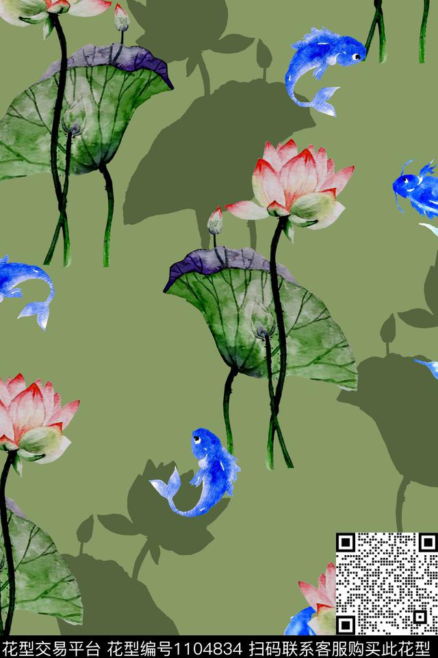10.jpg - 1104834 - 数码花型 花卉 大牌风 - 数码印花花型 － 女装花型设计 － 瓦栏