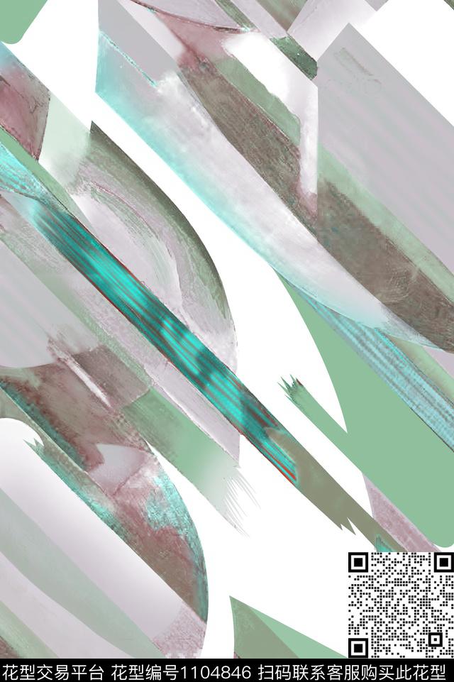 几何春夏花型满版散花数码印花花型下载（图片编号: 1104846） - 瓦栏（Walan）