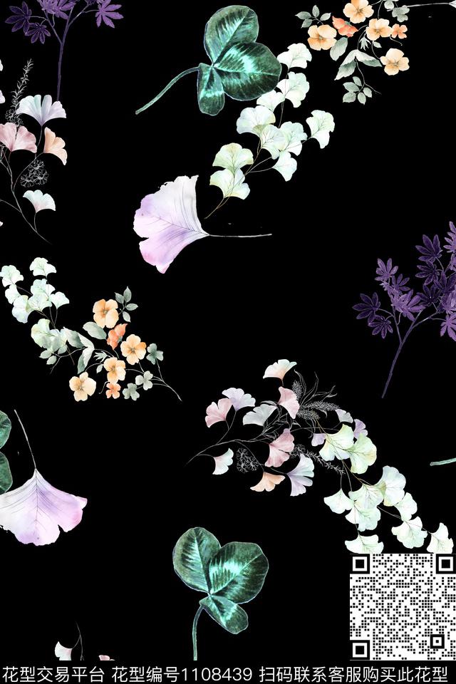 Z18.8.17-3.jpg - 1108439 - 手绘花卉 满版散花 小碎花 - 数码印花花型 － 女装花型设计 － 瓦栏