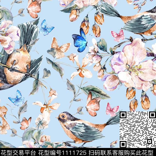 q1a.jpg - 1111725 - 动物 花鸟 花卉 - 数码印花花型 － 女装花型设计 － 瓦栏