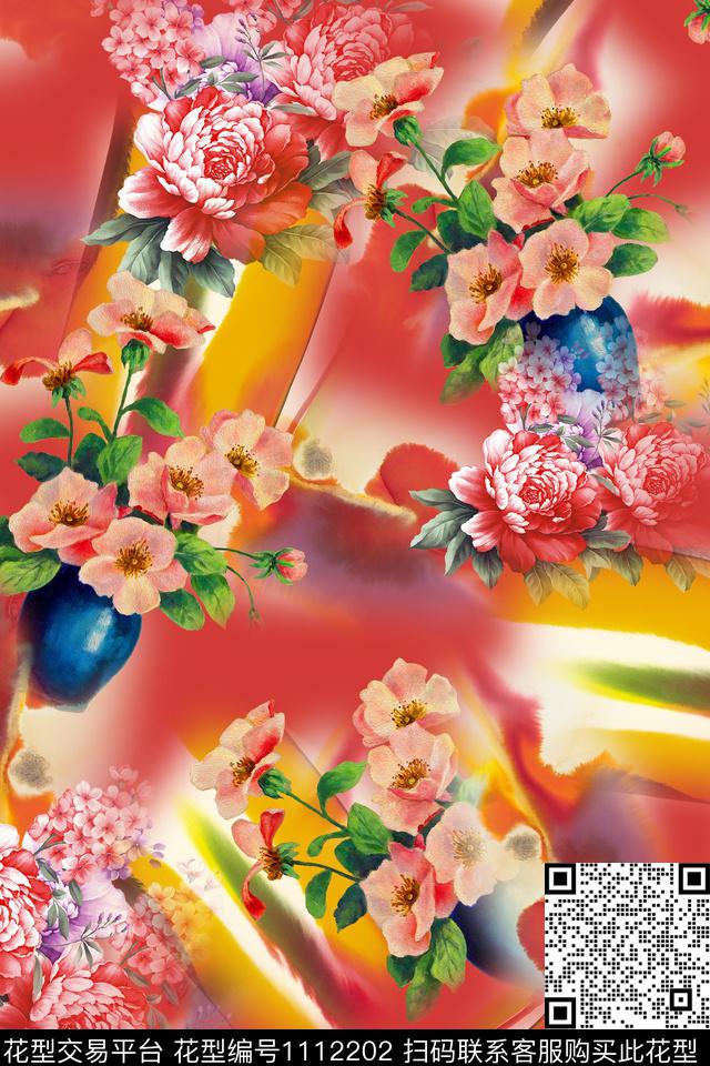 65.jpg - 1112202 - 抽象 数码花型 花卉 - 数码印花花型 － 女装花型设计 － 瓦栏