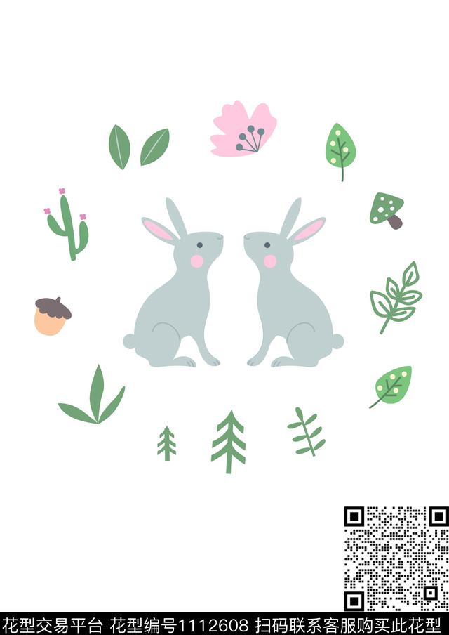 可爱清爽底花卉原创传统印花花型下载（图片编号: 1112608） - 瓦栏（Walan）