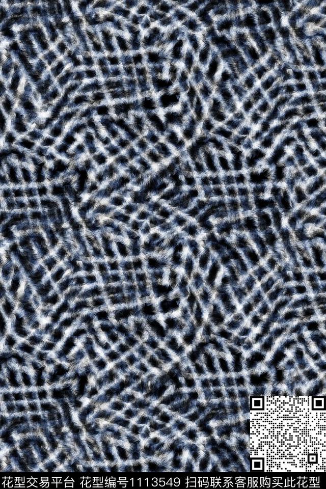 格子动物纹肌理传统印花花型下载（图片编号: 1113549） - 瓦栏（Walan）