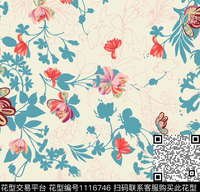 1613-2.jpg - 1116746 - 数码花型 抽象 简约 - 数码印花花型 － 女装花型设计 － 瓦栏