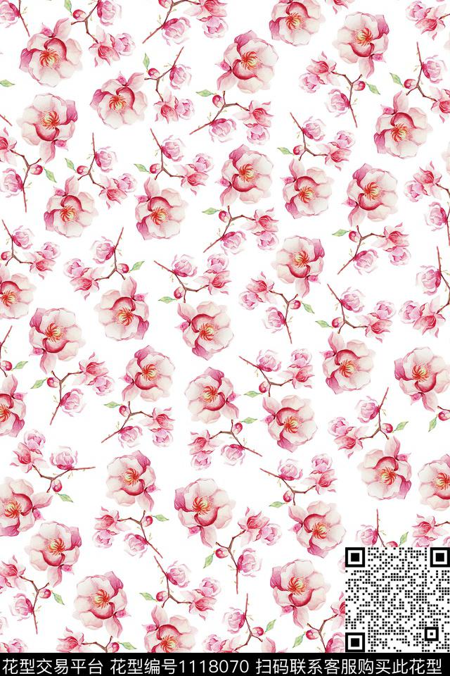 A1807012J3.jpg - 1118070 - 数码花型 民族风 黑底花卉 - 数码印花花型 － 女装花型设计 － 瓦栏