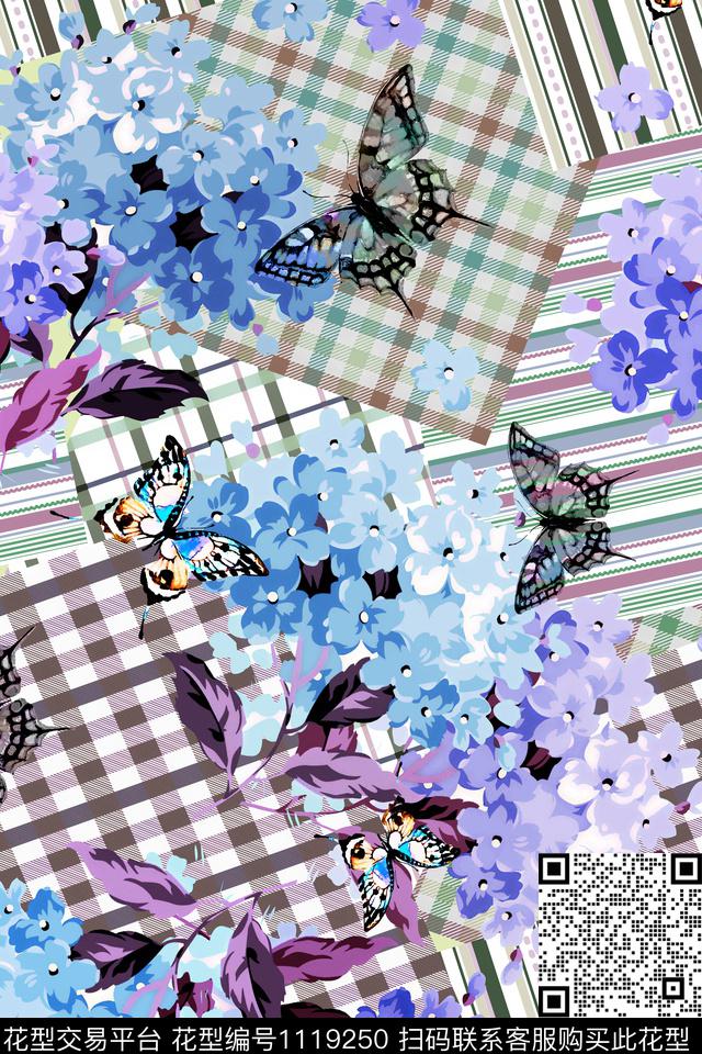 36.jpg - 1119250 - 数码花型 花卉 大牌风 - 数码印花花型 － 女装花型设计 － 瓦栏