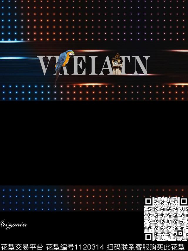 创意动物艺术数码印花花型下载（图片编号: 1120314） - 瓦栏（Walan）