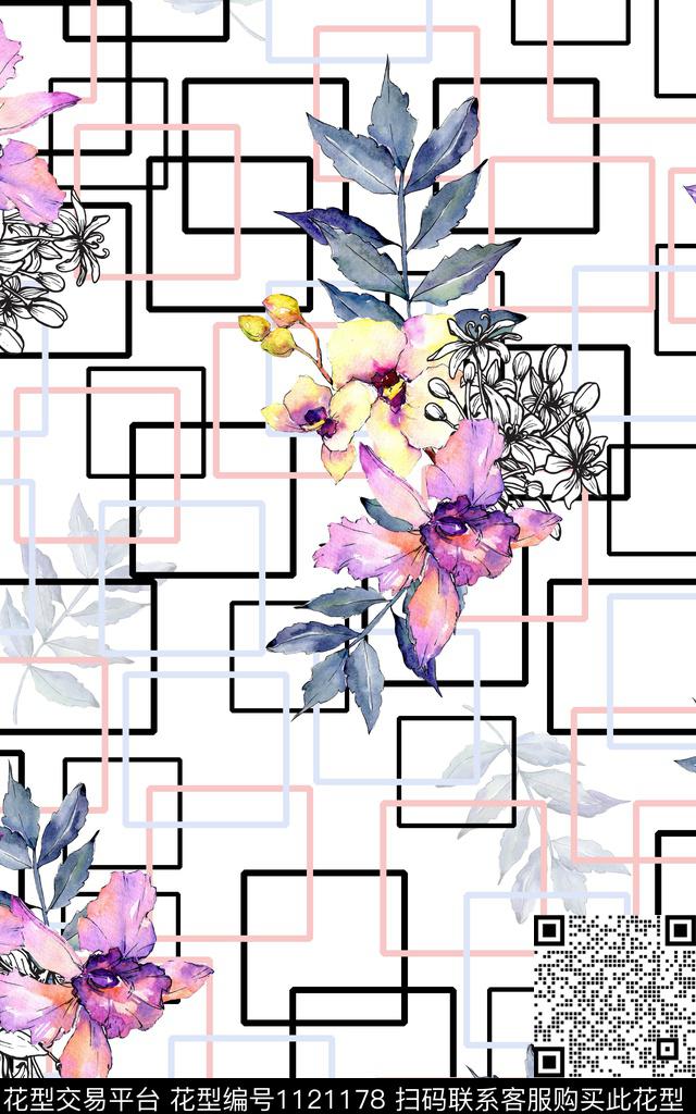 014.jpg - 1121178 - 女装 数码花型 花卉 - 数码印花花型 － 女装花型设计 － 瓦栏