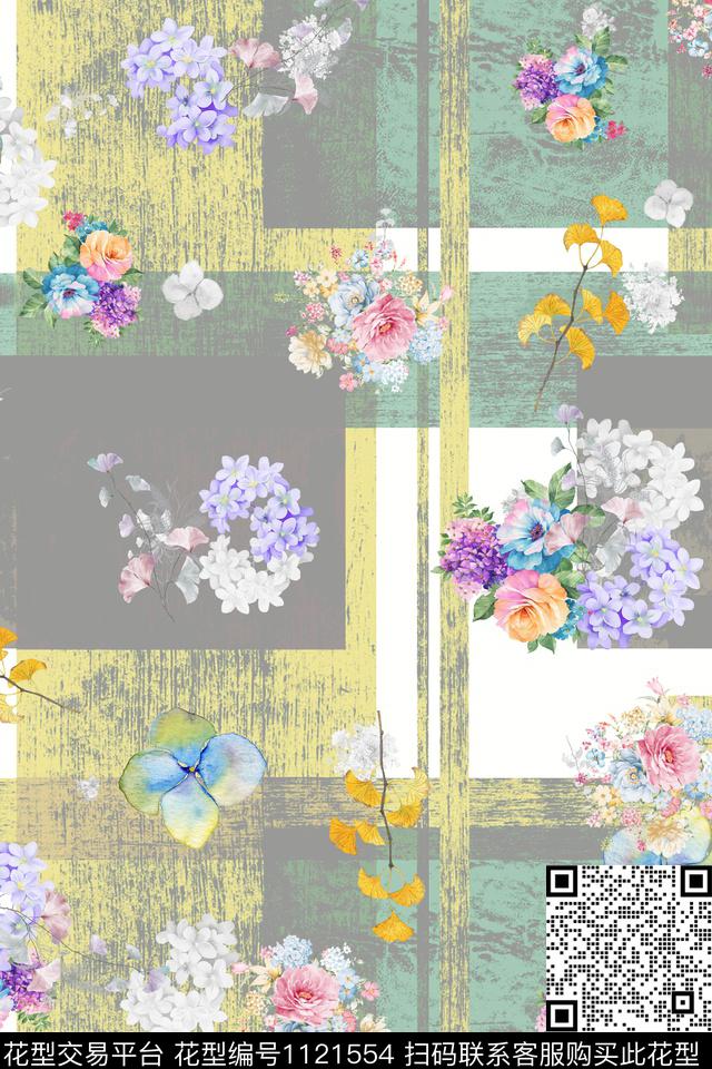 20180917-2.jpg - 1121554 - 女装 数码花型 花卉 - 数码印花花型 － 女装花型设计 － 瓦栏