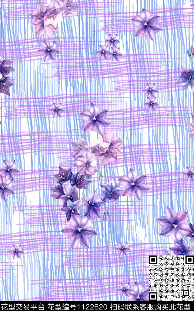 019.jpg - 1122820 - 抽象 花卉 几何 - 数码印花花型 － 女装花型设计 － 瓦栏