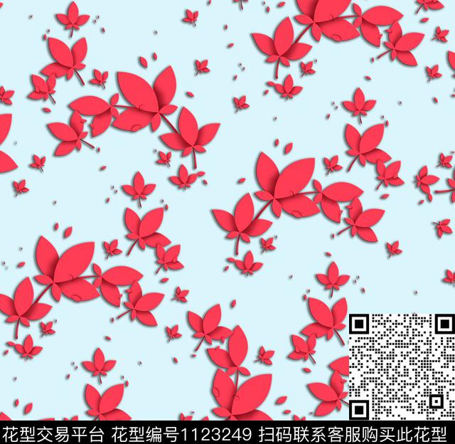 SJ-18-09-003.jpg - 1123249 - 花卉 女装 简约 - 数码印花花型 － 女装花型设计 － 瓦栏