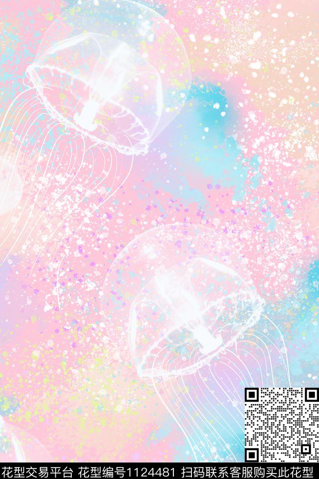 抽象大牌风迷彩侵蚀传统印花花型下载（图片编号: 1124481） - 瓦栏（Walan）
