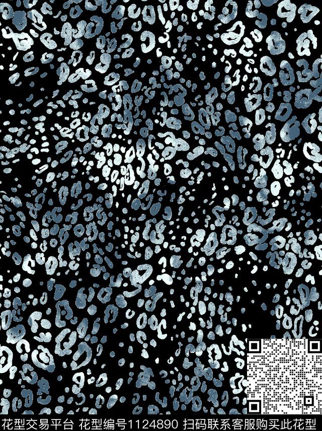 动物豹纹水纹-2.jpg - 1124890 - 渐变 动物纹 豹纹 - 传统印花花型 － 女装花型设计 － 瓦栏