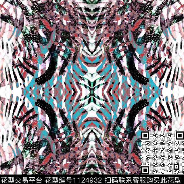 17_0004_5.jpg - 1124932 - 数码花型 几何 抽象 - 数码印花花型 － 女装花型设计 － 瓦栏