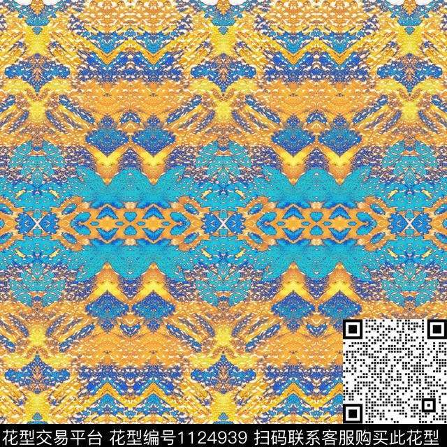 18_0001_2.jpg - 1124939 - 数码花型 几何 抽象 - 数码印花花型 － 女装花型设计 － 瓦栏