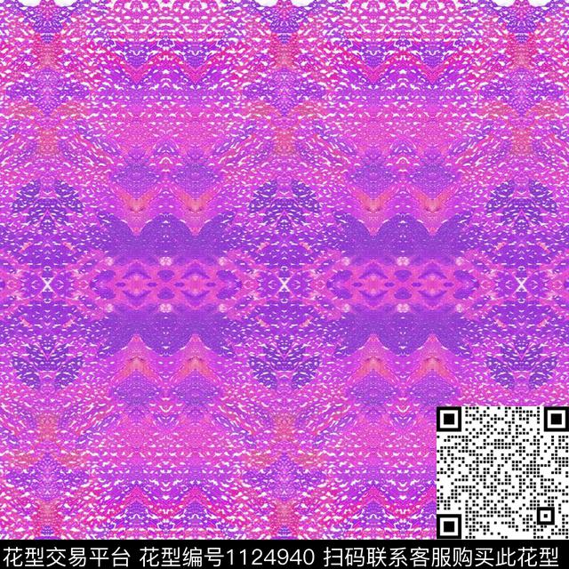 18_0002_3.jpg - 1124940 - 数码花型 几何 抽象 - 数码印花花型 － 女装花型设计 － 瓦栏