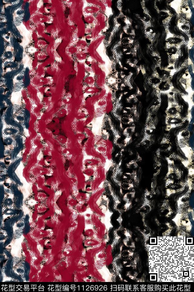 抽象男装纹理传统印花花型下载（图片编号: 1126926） - 瓦栏（Walan）