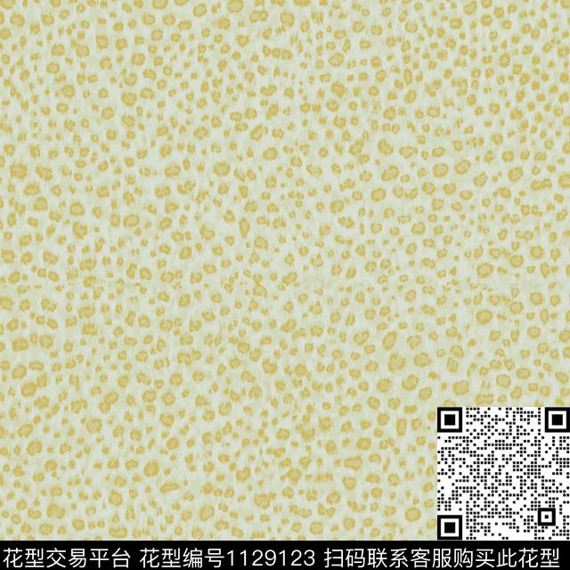 豹纹==.jpg - 1129123 - 豹纹 肌理 黄花 - 数码印花花型 － 墙纸花型设计 － 瓦栏