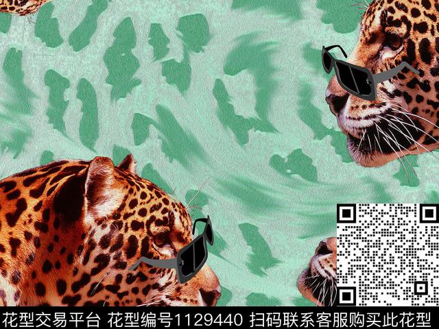 豹子系列家居产品——抱枕2.jpg - 1129440 - 数码花型 秋冬花型 动物 - 数码印花花型 － 其他花型设计 － 瓦栏