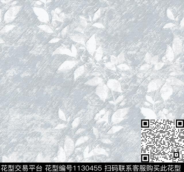 028.jpg - 1130455 - 手绘花卉 抽象 水墨风 - 数码印花花型 － 窗帘花型设计 － 瓦栏