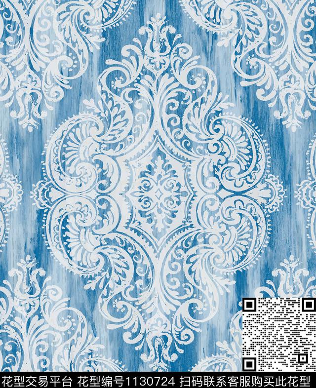 043.jpg - 1130724 - 墙纸 窗帘 欧洲 - 数码印花花型 － 窗帘花型设计 － 瓦栏