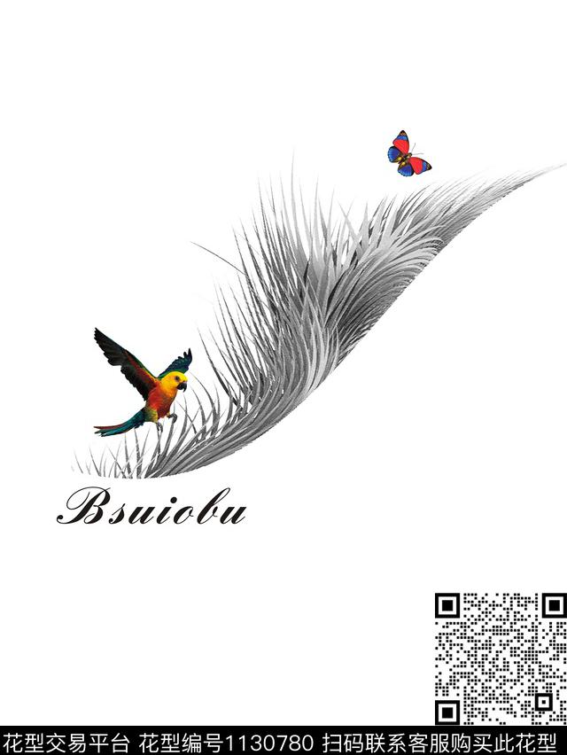 动物数码花型大牌风数码印花花型下载（图片编号: 1130780） - 瓦栏（Walan）