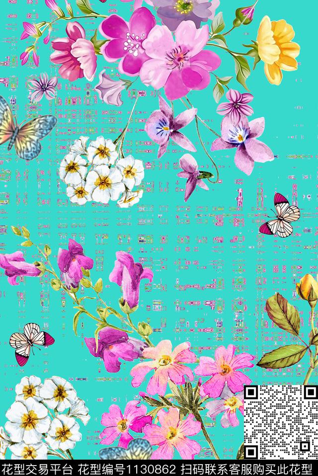 1810143-2.jpg - 1130862 - 数码花型 女装 花卉 - 数码印花花型 － 女装花型设计 － 瓦栏