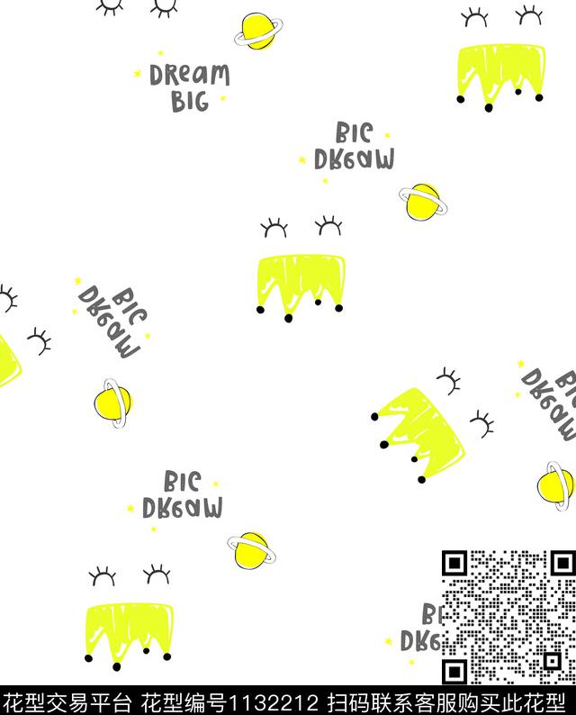 传统花型卡通字母传统印花花型下载（图片编号: 1132212） - 瓦栏（Walan）