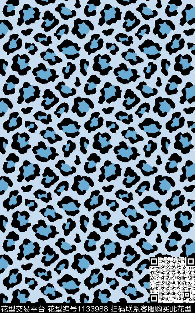 18wl1001-4.jpg - 1133988 - 动物纹 豹纹 波点 - 传统印花花型 － 女装花型设计 － 瓦栏