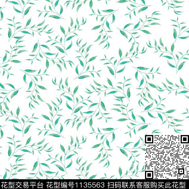 x-3.jpg - 1135563 - 手绘花卉 素雅 数码花型 - 数码印花花型 － 女装花型设计 － 瓦栏