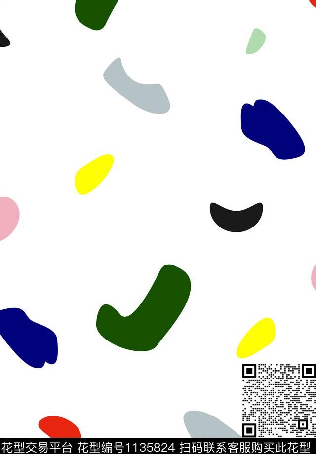 可爱趣味波点传统印花花型下载（图片编号: 1135824） - 瓦栏（Walan）