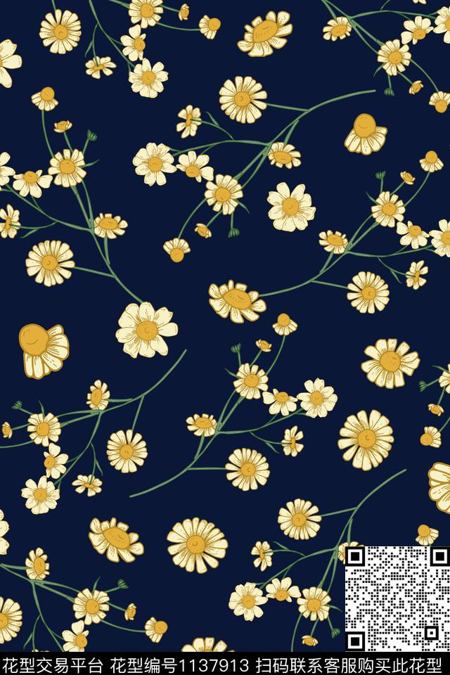 22.jpg - 1137913 - 女装 小碎花 花卉 - 数码印花花型 － 女装花型设计 － 瓦栏