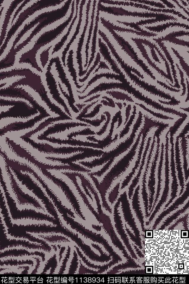 18wl1028-2.jpg - 1138934 - 动物纹 斑马纹 豹纹 - 传统印花花型 － 女装花型设计 － 瓦栏