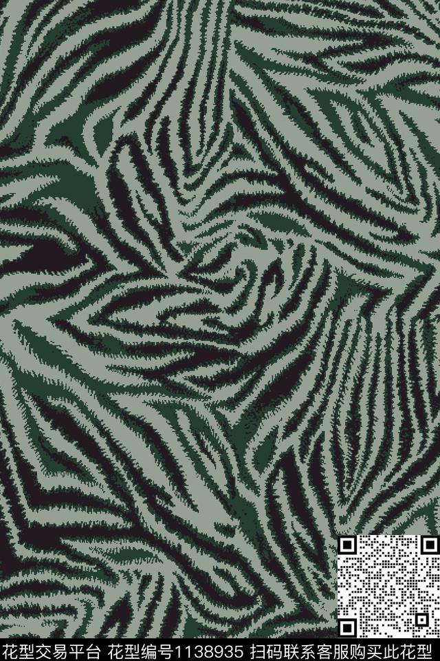 18wl1028-3.jpg - 1138935 - 动物纹 斑马纹 豹纹 - 传统印花花型 － 女装花型设计 － 瓦栏