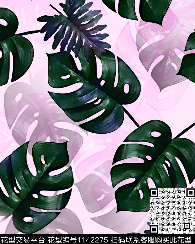 yezi.jpg - 1142275 - 抽象 复古 大牌风 - 传统印花花型 － 女装花型设计 － 瓦栏