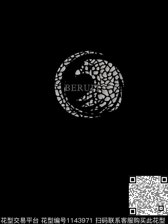 大牌风抽象动物传统印花花型下载（图片编号: 1143971） - 瓦栏（Walan）
