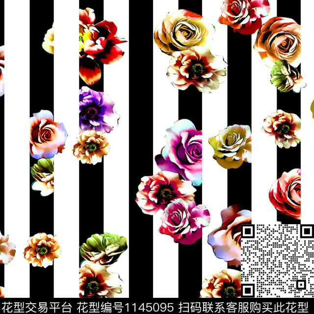 x-16.jpg - 1145095 - 素雅 复古 数码花型 - 数码印花花型 － 女装花型设计 － 瓦栏