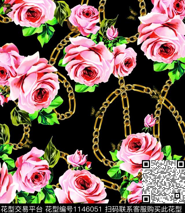 101401-11.jpg - 1146051 - 抽象 风格化花卉 大牌风 - 数码印花花型 － 女装花型设计 － 瓦栏