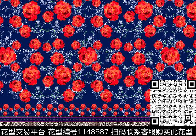 ST-2011125-2.jpg - 1148587 - 定位花 水墨风 豹纹 - 数码印花花型 － 女装花型设计 － 瓦栏