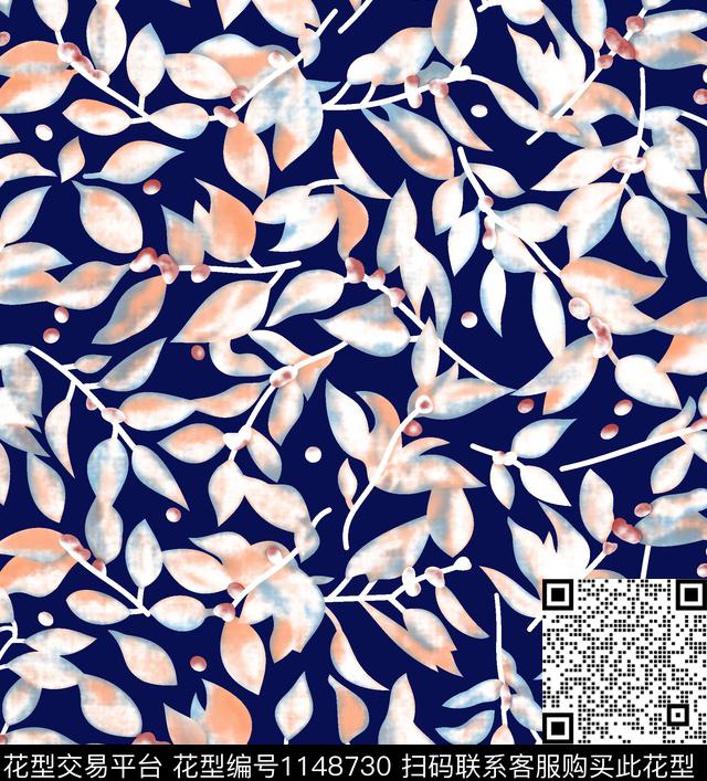 小碎花秋冬花型大牌风传统印花花型下载（图片编号: 1148730） - 瓦栏（Walan）