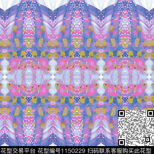 21_0000_1.jpg - 1150229 - 定位花 数码花型 几何 - 数码印花花型 － 床品花型设计 － 瓦栏