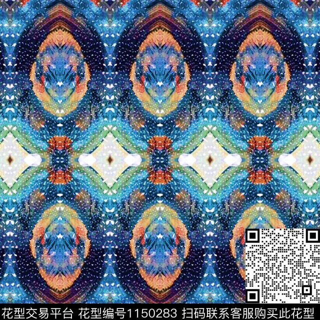 29_0001_1.jpg - 1150283 - 定位花 数码花型 几何 - 数码印花花型 － 床品花型设计 － 瓦栏